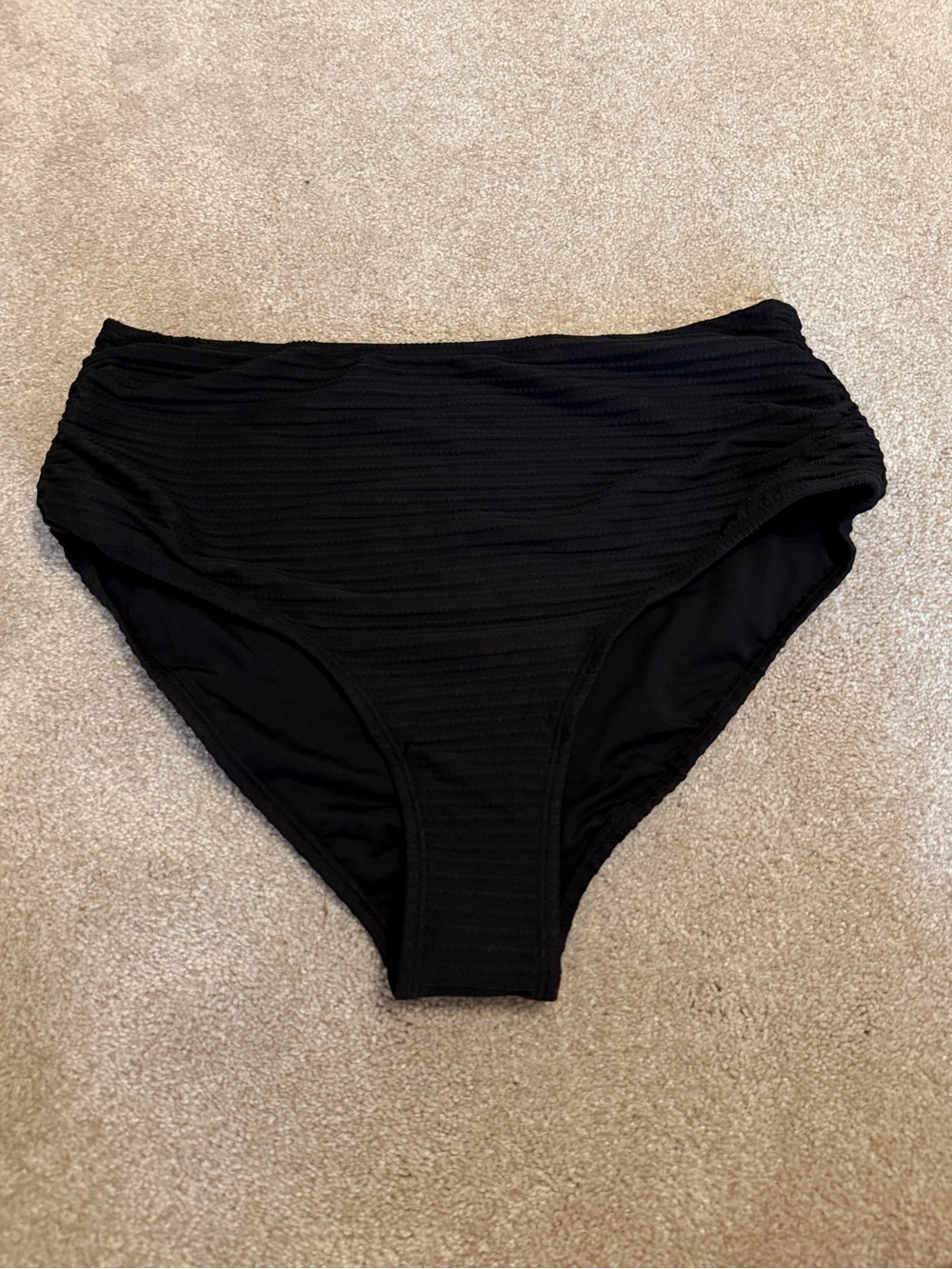 NEW Black High-Waist Bikini Bottom | Size XL